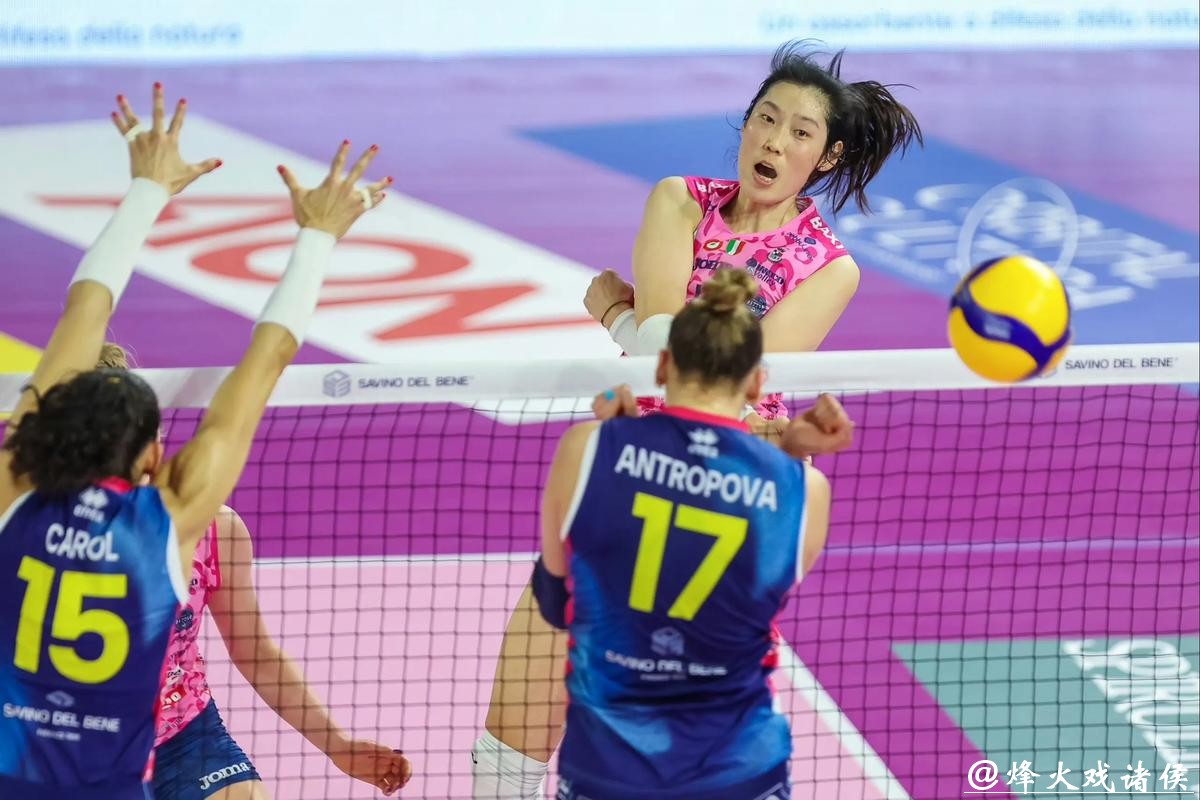 朱婷11分难救主 科内利亚诺1-3遭本赛季意甲首败