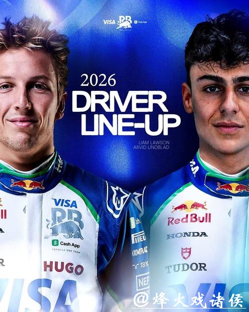 F1红牛车队、红牛二队宣布下赛季车手阵容 F1红牛车队、红牛二队宣布下赛季车手阵容