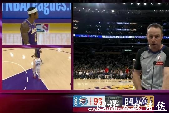 哈滕空切得分造犯规 湖人挑战逆转获球权